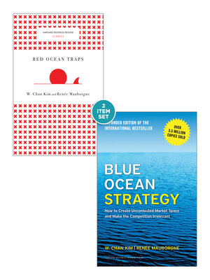 cover image of Blue Ocean Strategy with Harvard Business Review Classic Article "Red Ocean Traps" (2 Books)
